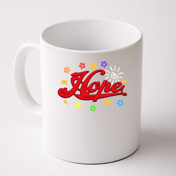 The Hope Personalized Name Flowers On Stage Stars  Mug