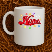 The Hope Personalized Name Flowers On Stage Stars  Mug