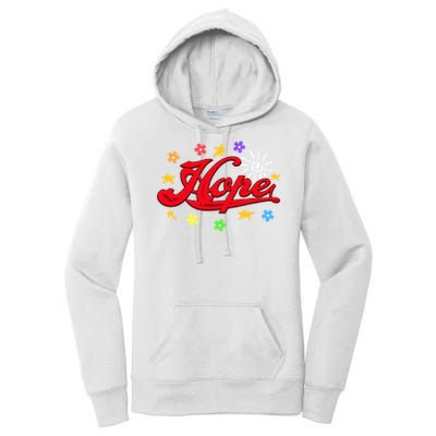 The Hope Personalized Name Flowers On Stage Stars  Women's Pullover Hoodie