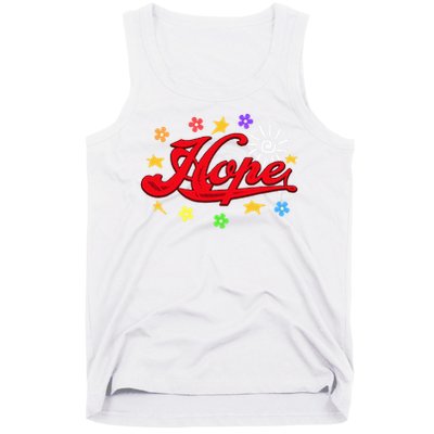 The Hope Personalized Name Flowers On Stage Stars  Tank Top