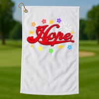 The Hope Personalized Name Flowers On Stage Stars  Golf Towel