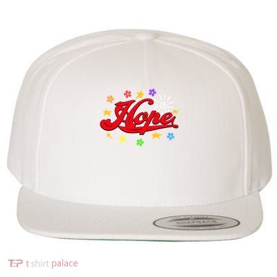 The Hope Personalized Name Flowers On Stage Stars  Wool Snapback Cap