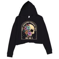 The Horrors Persist But So Do I Crop Fleece Hoodie