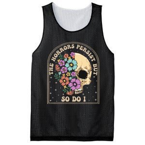 The Horrors Persist But So Do I Mesh Reversible Basketball Jersey Tank