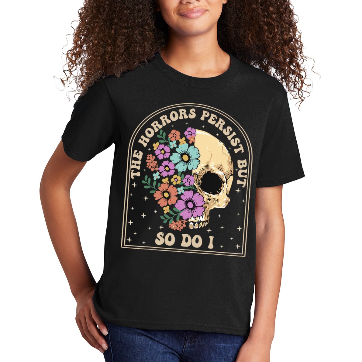 The Horrors Persist But So Do I Kids T-Shirt