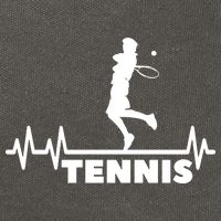 Tennis Heartbeat Pulse Tennis Player Athlete Cotton Canvas Backpack
