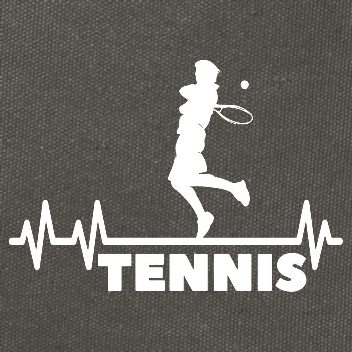 Tennis Heartbeat Pulse Tennis Player Athlete Cotton Canvas Backpack