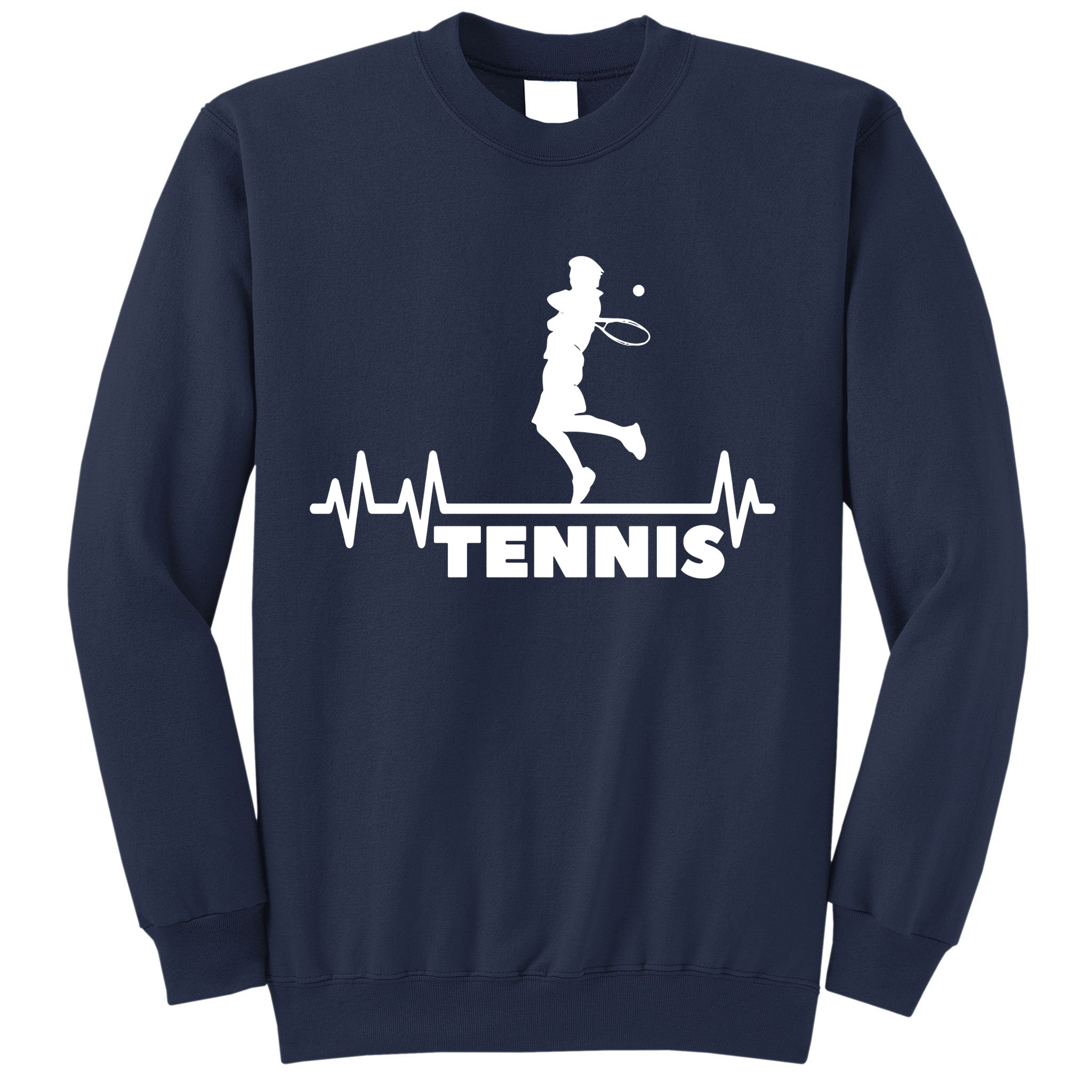 Tennis Heartbeat Pulse Tennis Player Athlete Sweatshirt