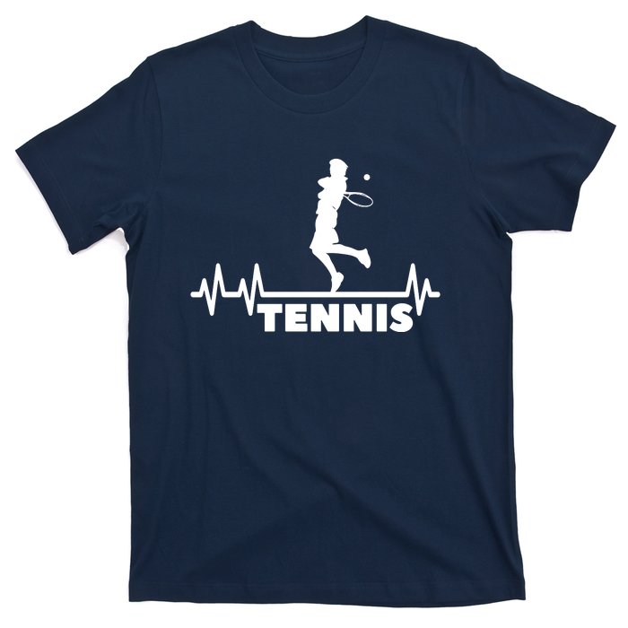 Tennis Heartbeat Pulse Tennis Player Athlete T-Shirt