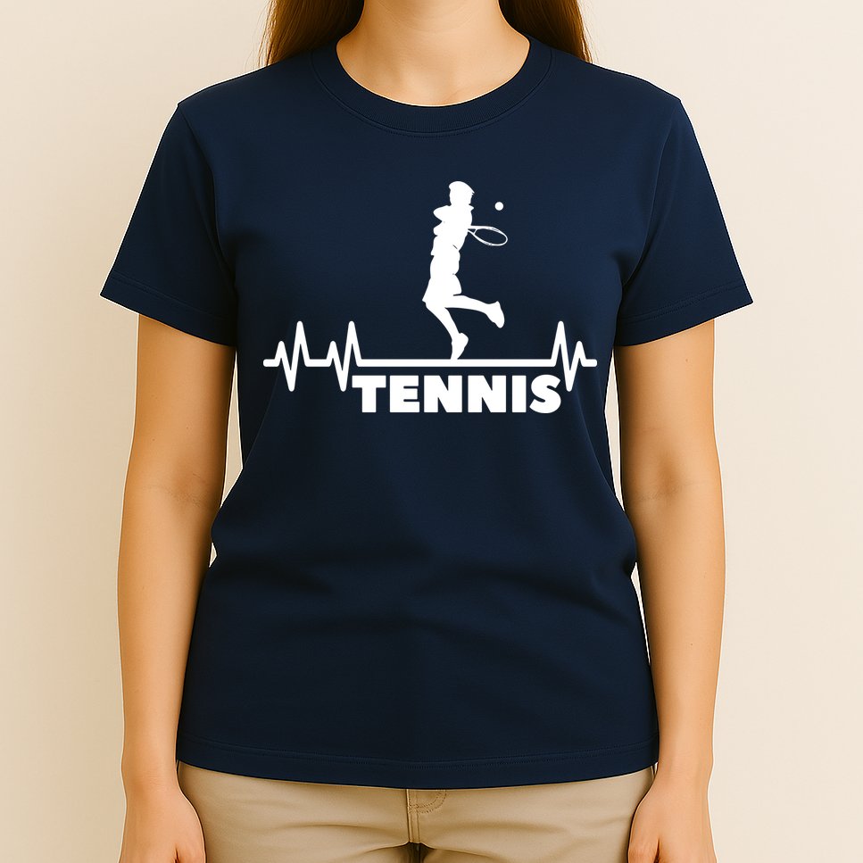 Tennis Heartbeat Pulse Tennis Player Athlete T-Shirt