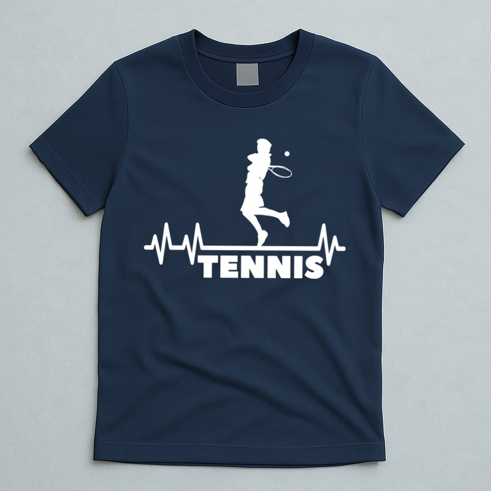 Tennis Heartbeat Pulse Tennis Player Athlete T-Shirt