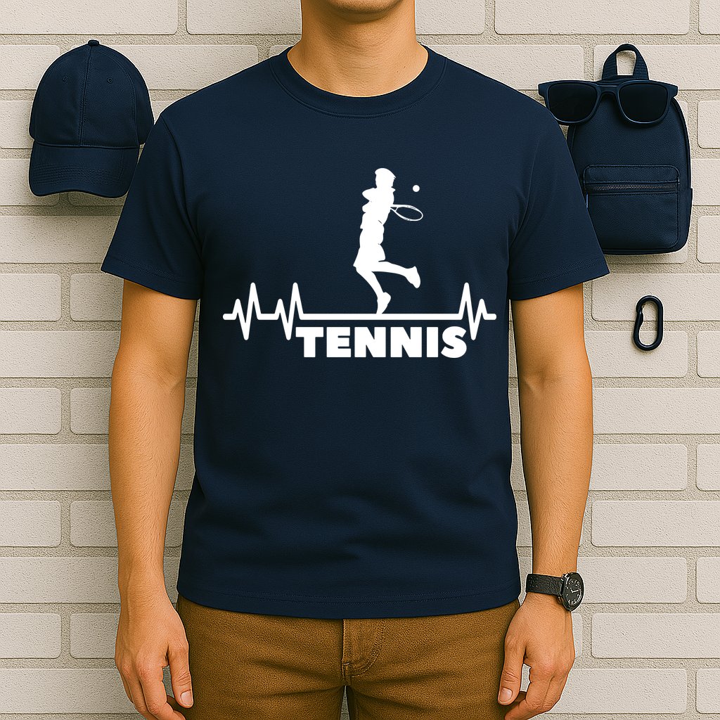 Tennis Heartbeat Pulse Tennis Player Athlete T-Shirt