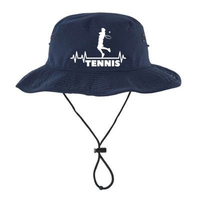 Tennis Heartbeat Pulse Tennis Player Athlete Bucket Hat