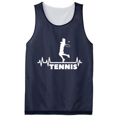 Tennis Heartbeat Pulse Tennis Player Athlete Mesh Reversible Basketball Jersey Tank