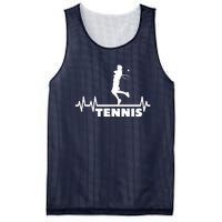 Tennis Heartbeat Pulse Tennis Player Athlete Mesh Reversible Basketball Jersey Tank