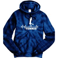 Tennis Heartbeat Pulse Tennis Player Athlete Tie Dye Hoodie