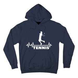 Tennis Heartbeat Pulse Tennis Player Athlete Tall Hoodie