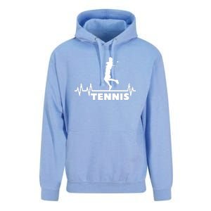 Tennis Heartbeat Pulse Tennis Player Athlete Unisex Surf Hoodie