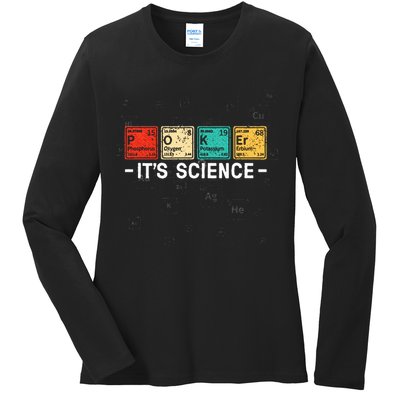 Texas HoldEm Poker ItS Science Funny Poker Player Ladies Long Sleeve Shirt