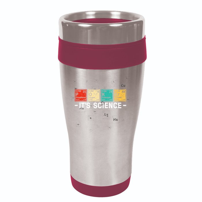 Texas HoldEm Poker ItS Science Funny Poker Player 16oz Travel Tumbler