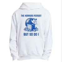 The Horrors Persist But So Do I Funny Opossum Urban Pullover Hoodie