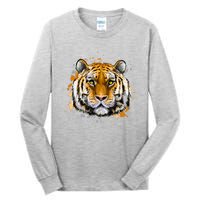 Tiger Head Portrait Tall Long Sleeve T-Shirt