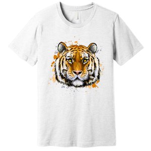 Tiger Head Portrait Premium T-Shirt