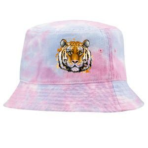 Tiger Head Portrait Tie-Dyed Bucket Hat