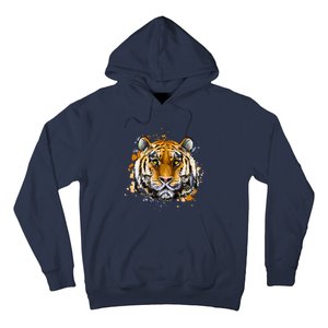 Tiger Head Portrait Hoodie