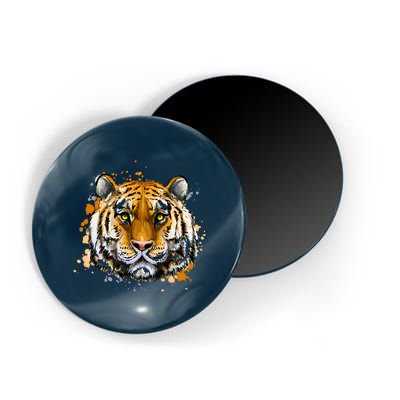 Tiger Head Portrait Magnet