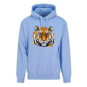 Tiger Head Portrait Unisex Surf Hoodie