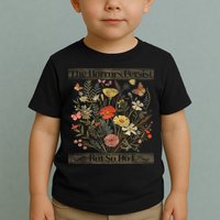 The Horrors Persist But So Do I Humor Funny Flower Design Toddler T-Shirt
