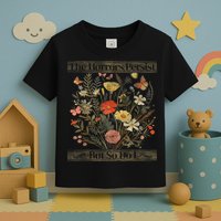 The Horrors Persist But So Do I Humor Funny Flower Design Toddler T-Shirt