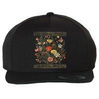 The Horrors Persist But So Do I Humor Funny Flower Design Wool Snapback Cap