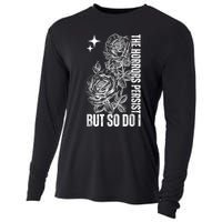 The Horrors Persist But So Do I Humor Flower Funny Cooling Performance Long Sleeve Crew