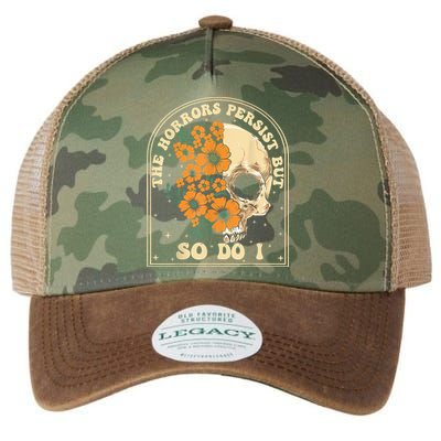 The Horrors Persist But So Do I Legacy Tie Dye Trucker Hat