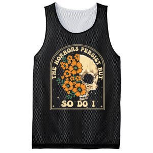 The Horrors Persist But So Do I Mesh Reversible Basketball Jersey Tank