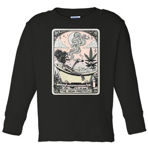 The High Priestess Tarot Card Toddler Long Sleeve Shirt