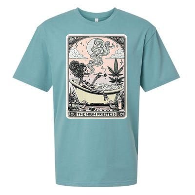 The High Priestess Tarot Card Sueded Cloud Jersey T-Shirt