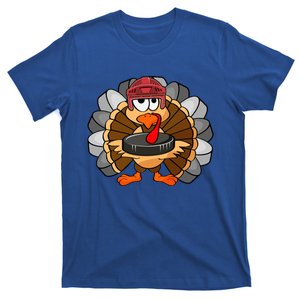 Turkey Hockey Player Sport Thanksgiving Day Gift T-Shirt