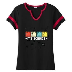 Texas Hold'Em Poker It's Science Funny Poker Player Ladies Halftime Notch Neck Tee