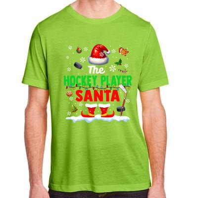 The Hockey Player Santa Christmas Team Matching Funny Party Funny Gift Adult ChromaSoft Performance T-Shirt