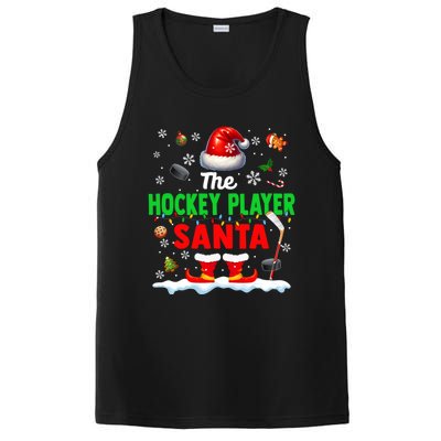 The Hockey Player Santa Christmas Team Matching Funny Party Funny Gift PosiCharge Competitor Tank