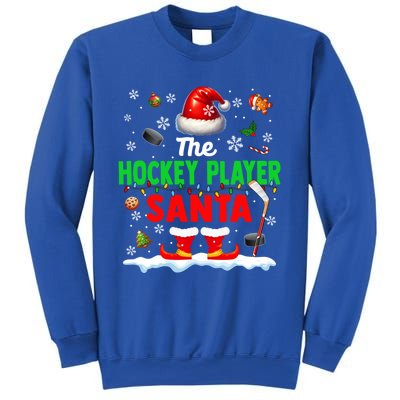 The Hockey Player Santa Christmas Team Matching Funny Party Funny Gift Sweatshirt