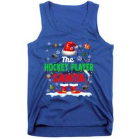 The Hockey Player Santa Christmas Team Matching Funny Party Funny Gift Tank Top