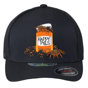 Tarantula Happy Pills Arthropod Arachnid Arachnophile Flexfit Unipanel Trucker Cap