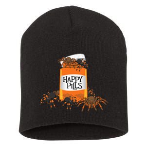 Tarantula Happy Pills Arthropod Arachnid Arachnophile Short Acrylic Beanie