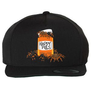 Tarantula Happy Pills Arthropod Arachnid Arachnophile Wool Snapback Cap