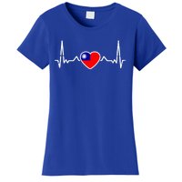 Taiwan Heartbeat Proud Taiwanese Flag Cool Gift Women's T-Shirt