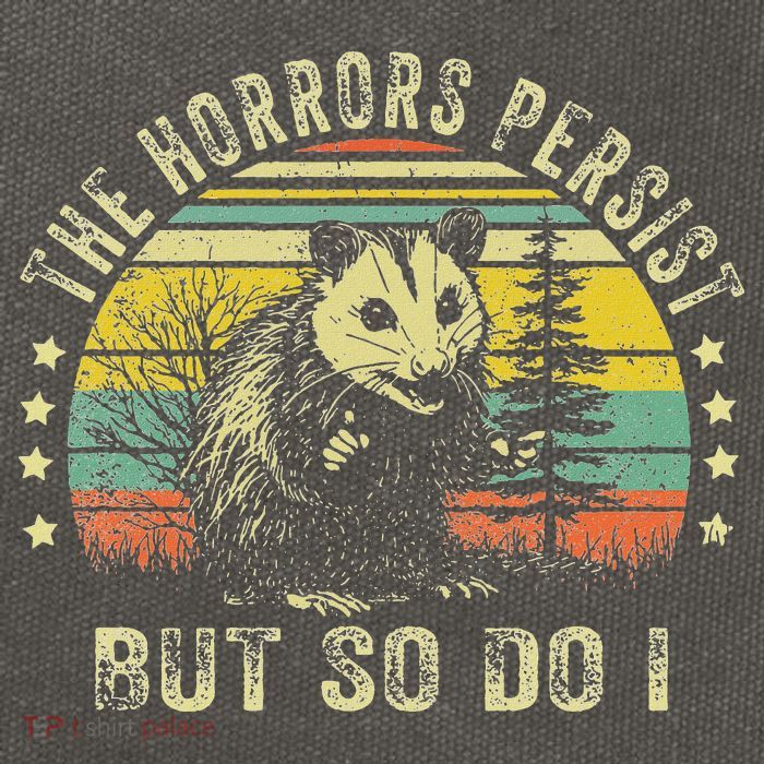 The Horrors Persist But So Do I Cotton Canvas Backpack